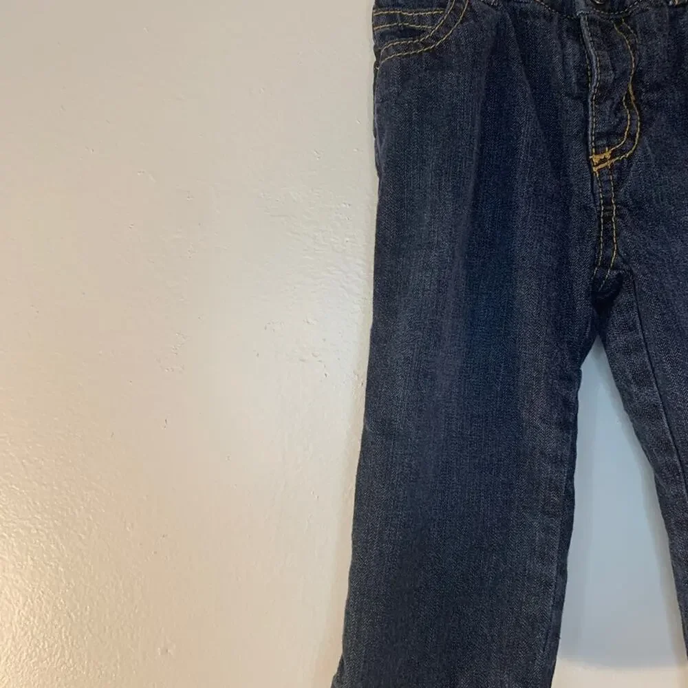 OLD NAVY Boy’s Fleece Lined Dark Wash Jeans / Size: 6-12 Months